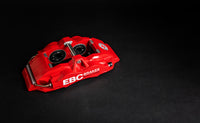 EBC Racing 04-09 Honda S2000 AP2 Red Apollo-4 Calipers 330mm Rotors Front Big Brake Kit
